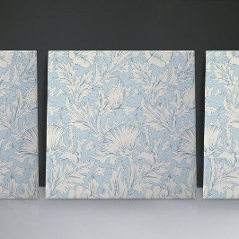 Azulejo De Cerâmica William Morris Blue Art Nouveau Padrão Floral