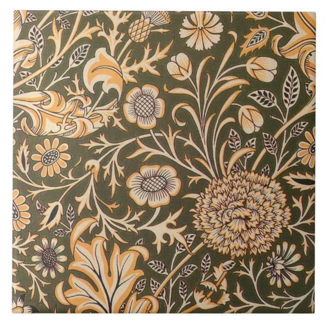 Azulejo De Cerâmica William Morris Cherwell Wallpaper Pattern (Frente)