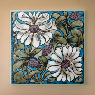 Azulejo De Cerâmica William * Morris De Morgan Sprig das Flores White