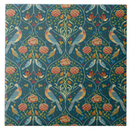 Azulejo De Cerâmica William Morris “Estações por Maio” 1