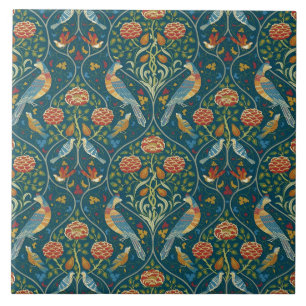 Azulejo De Cerâmica William Morris “Estações por Maio” 1