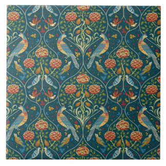 Azulejo De Cerâmica William Morris “Estações por Maio” 1