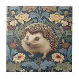 Azulejo De Cerâmica William Morris estilo Hedgehog Flores Tradicionais