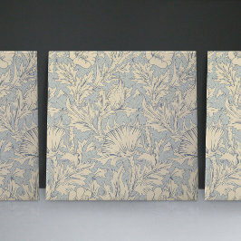 Azulejo De Cerâmica William Morris Faint Blue Art Nouveau Floral