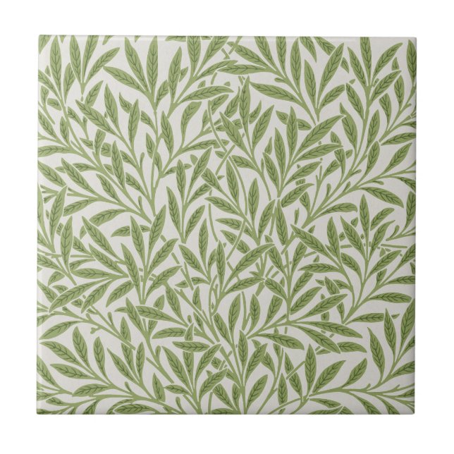 Azulejo De Cerâmica William Morris Flor (Frente)