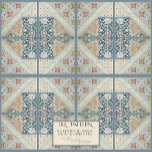 Azulejo De Cerâmica William Morris Floral Artesão Era Colagem DIREITA<br><div class="desc">AZULEJO DO LADO DIREITO, O PADRÃO USA NÚMEROS IGUAIS DE AZULEJOS DO LADO ESQUERDO E DIREITO. NOTA: RECOMENDAÇÕES DE INSTALAÇÃO ABAIXO. Estes azulejos foram criados de uma grande colagem de um novo trabalho de arte de aquarela por uma artista e designer internacionalmente licenciada, Audrey Jeanne Roberts e vintage Craftsmen era...</div>