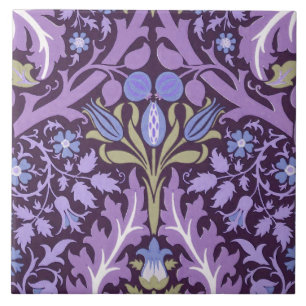 Azulejo De Cerâmica William Morris “Folhas do Jardim” 2
