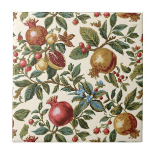 Azulejo De Cerâmica William Morris Fruta Pomegranate