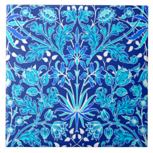 Azulejo De Cerâmica William Morris Hyacinth Impressão, Marinho e Coba