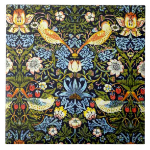 Azulejo De Cerâmica William Morris - Ladrão de Morango