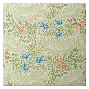 Azulejo De Cerâmica William Morris Larkspur Padrão Floral