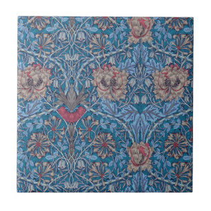 Azulejo De Cerâmica William Morris, Linda, padrão floral, safra