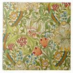 Azulejo De Cerâmica William Morris Ouro Lily Vintage Pré-Raphaelite<br><div class="desc">William Morris Ouro Lily Floral Vintage Art Wallpaper Design William Morris era um designer de têxteis inglês, artista, escritor e socialista associado à Irmandade Pré-Raphaelita e ao Movimento de Artes e Artesanatos Britânicos. Ele fundou uma design em parceria com o artista Edward Burne-Jones, e o poeta e artista Dante Gabriel...</div>