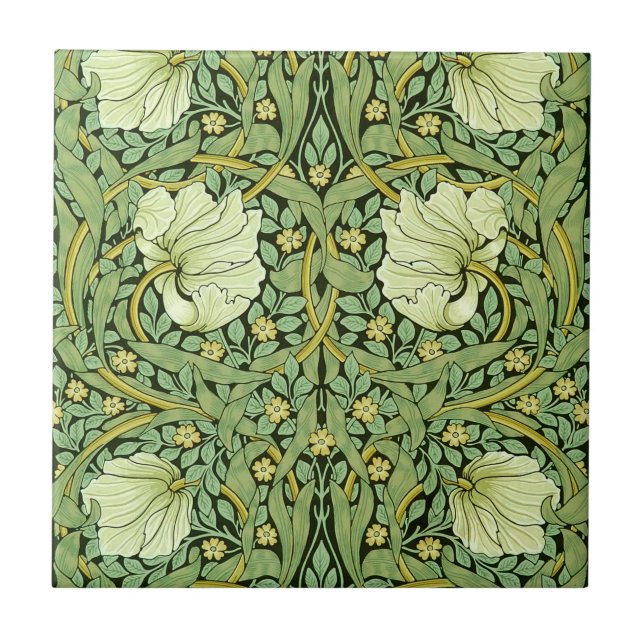 Azulejo De Cerâmica William Morris - Pimpernel (Frente)