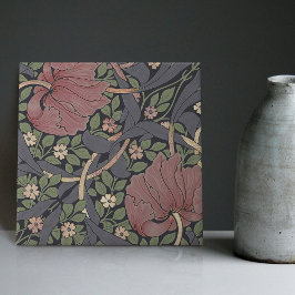 Azulejo De Cerâmica William Morris Pimpernel Vintage Padrão Cerâmico T