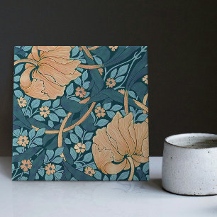 Azulejo De Cerâmica William Morris Pimpernel Vintage Padrão Cerâmico T