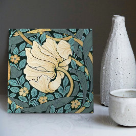 Azulejo De Cerâmica William Morris Pimpernel Vintage Padrão Cerâmico T