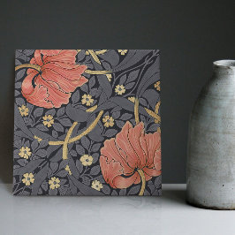 Azulejo De Cerâmica William Morris Pimpernel Vintage Padrão Cerâmico T