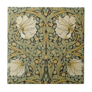 Azulejo De Cerâmica William Morris Pimpernel Vintage Pré-Raphaelite