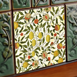 Azulejo De Cerâmica William Morris Pomegranate Lemons Padrão Vintage