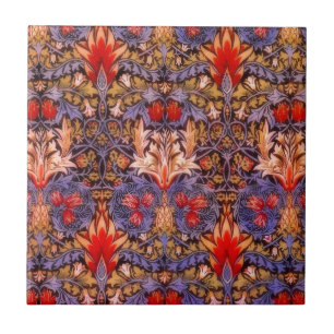 Azulejo De Cerâmica William Morris Snakeshead Vintage Floral