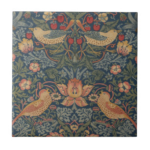 Azulejo De Cerâmica William Morris Strawberry Theves Design Floral
