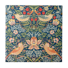 Azulejo De Cerâmica William Morris Strawberry Thief Design