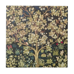 Azulejo De Cerâmica William Morris Tree Of Life Vintage Pre-Raphaelite