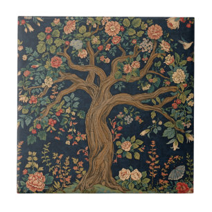 Azulejo De Cerâmica William Morris Tree Of Life Vintage Pre-Raphaelite