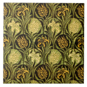 Azulejo De Cerâmica William Morris Tulips & Lily Carpet Rug Classic