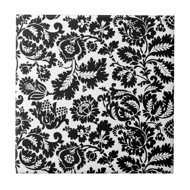 Azulejo De Cerâmica William Morris Venetian Damask Brocade (Frente)