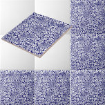 Azulejo De Cerâmica William Morris Vintage Bird & Anemone Patterno<br><div class="desc">Esta é uma impressão de melhoramentos digitais derivada de um antigo pássaro e um design de padrão anêmono por William Morris. William Morris era poeta vitoriano, romancista, designer têxtil e figura importante do Movimento de Artes e Artesanatos Britânico. Seus designs tinham uma estética inspirada no medieval e respeito pelo artesanato...</div>