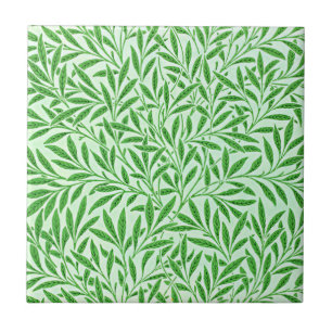 Azulejo De Cerâmica William Morris vintage design, Willow Bough, Green