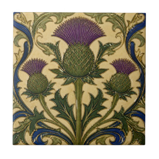 Azulejo De Cerâmica William Morris vintage floral cardo escocês