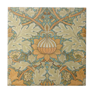 Azulejo De Cerâmica William Morris Vintage St James Padrão Acanthus