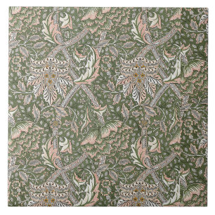 Azulejo De Cerâmica William Morris Vintage Windrush Flowers Foliage
