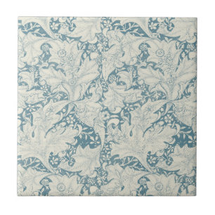 Azulejo De Cerâmica William Morris Wallflower Blue damask