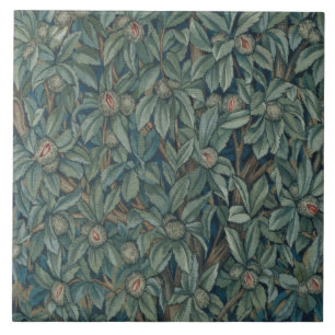 Azulejo De Cerâmica William Morris Walnut Foliage Tapestra