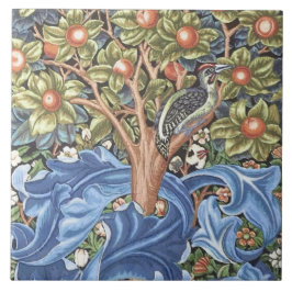 Azulejo De Cerâmica William Morris Woodpecker Tapeçaria Vintage Floral