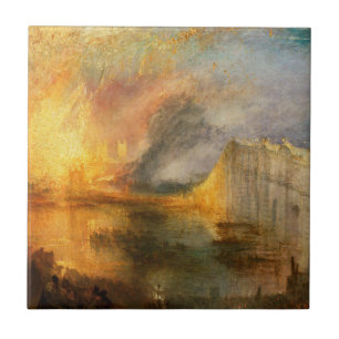 Azulejo De Cerâmica William Turner - A Queima do Parlamento