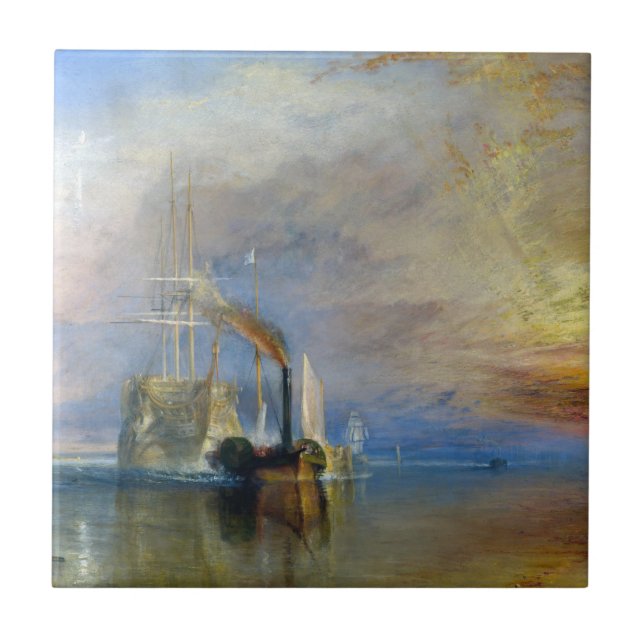 Azulejo De Cerâmica William Turner - O Fighting Temeraire (Frente)