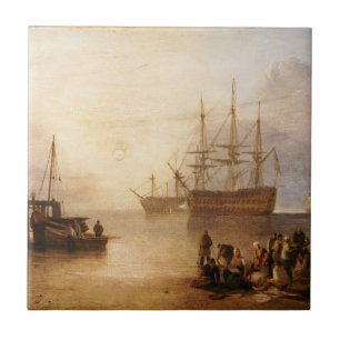 Azulejo De Cerâmica William Turner - O Sol Se Estabelecendo Através Da