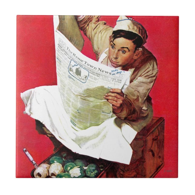 Azulejo De Cerâmica Willie Gillis no K.P. (Frente)