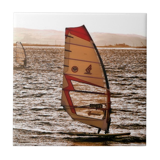 AZULEJO DE CERÂMICA  WINDSURFING (Frente)