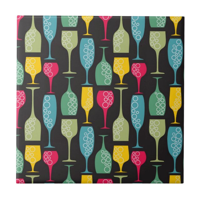 Azulejo De Cerâmica Wineglass (Frente)