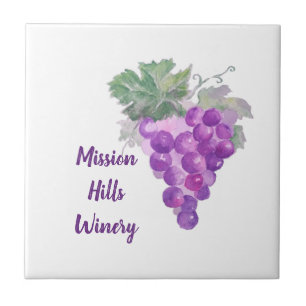 Azulejo De Cerâmica Winery personalizada de aglomerado de grãos roxos 