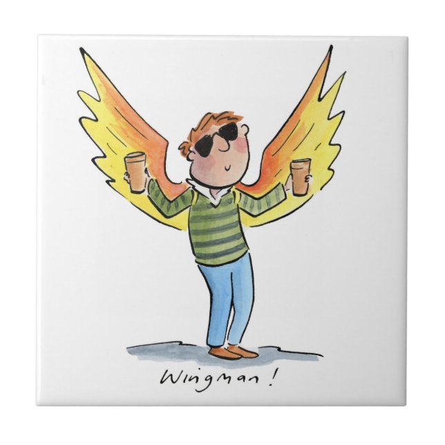 Azulejo De Cerâmica Wingman (Frente)