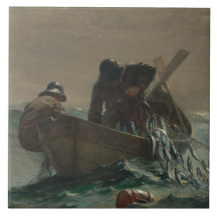 Azulejo De Cerâmica Winslow Homer - A Rede De Arenque