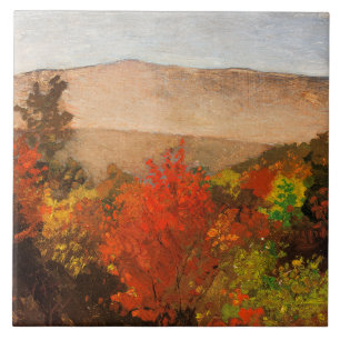 Azulejo De Cerâmica Winslow Homer, Copas de Árvores de Outono,
