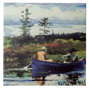Azulejo De Cerâmica Winslow Homer: O Barco Azul